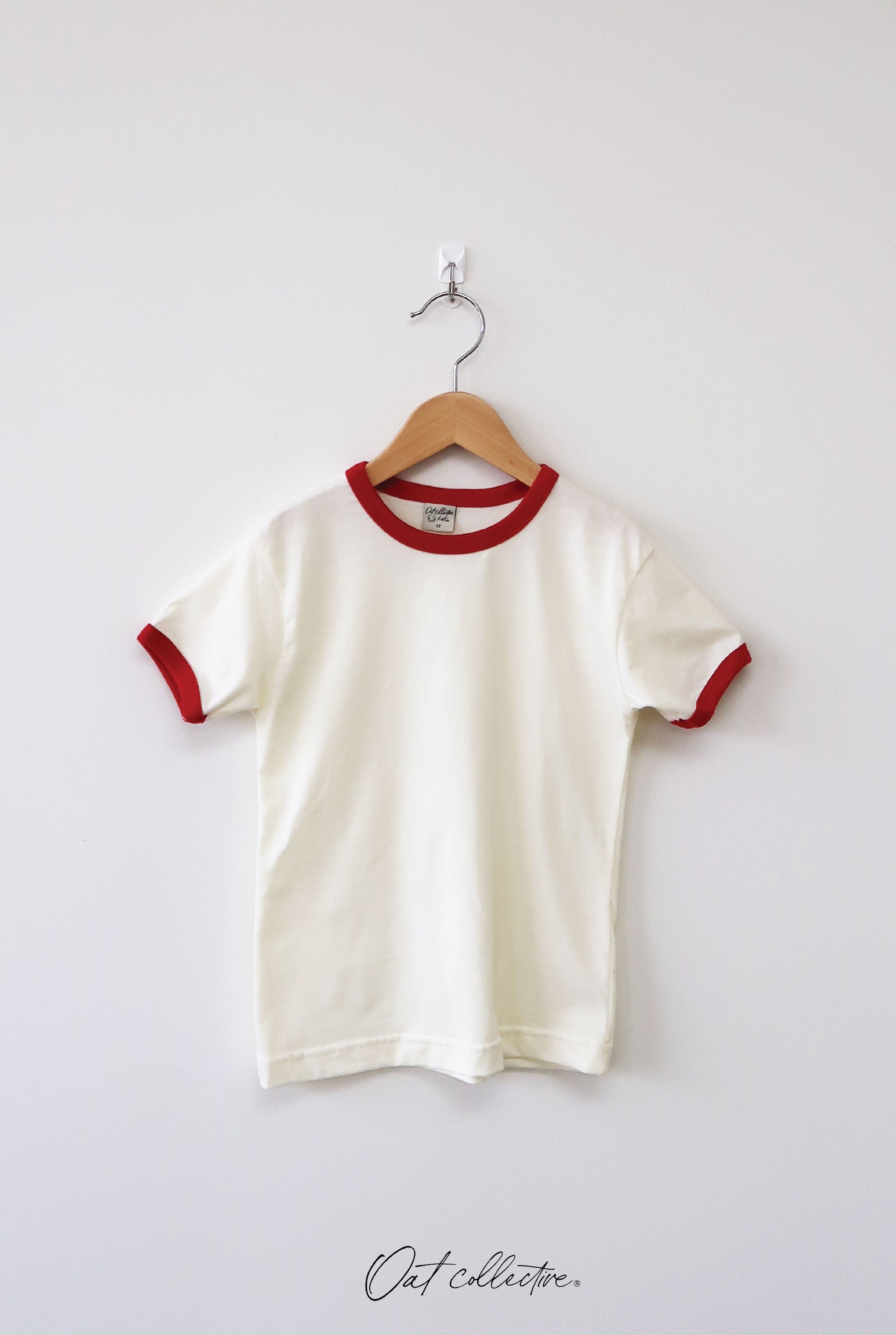 Basic Solid Ringer Toddler Unisex Ringer Top Oat Collective