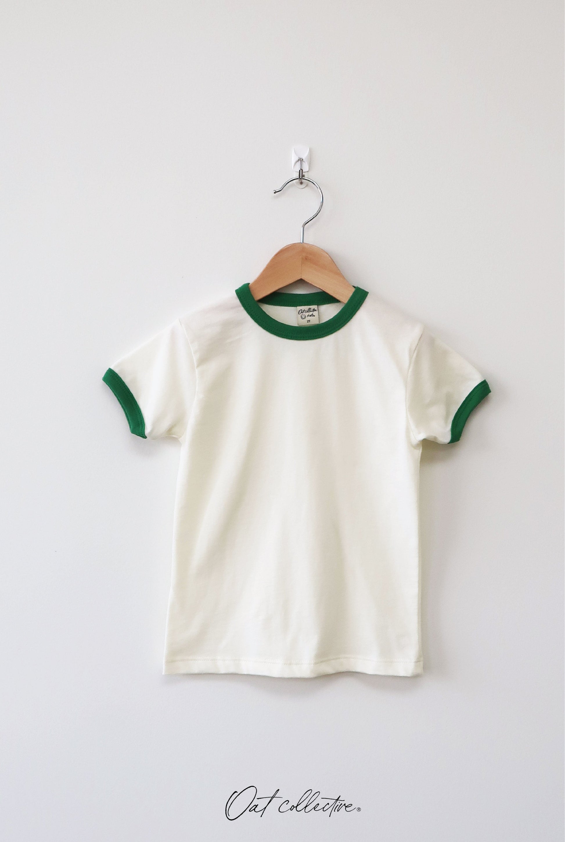 Basic Solid Ringer Toddler Unisex Ringer Top Oat Collective