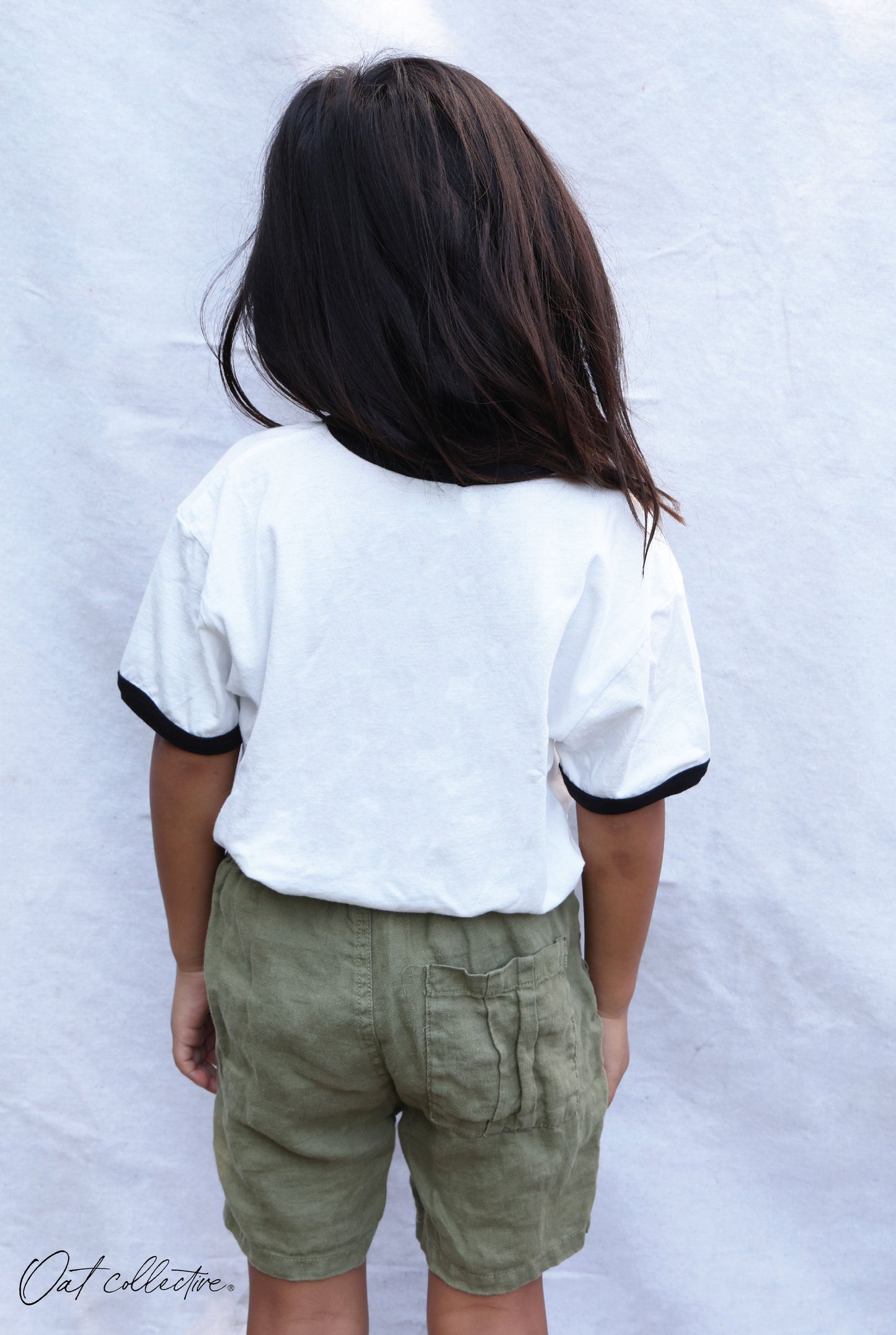 Basic Solid Ringer Toddler Unisex Ringer Top Oat Collective
