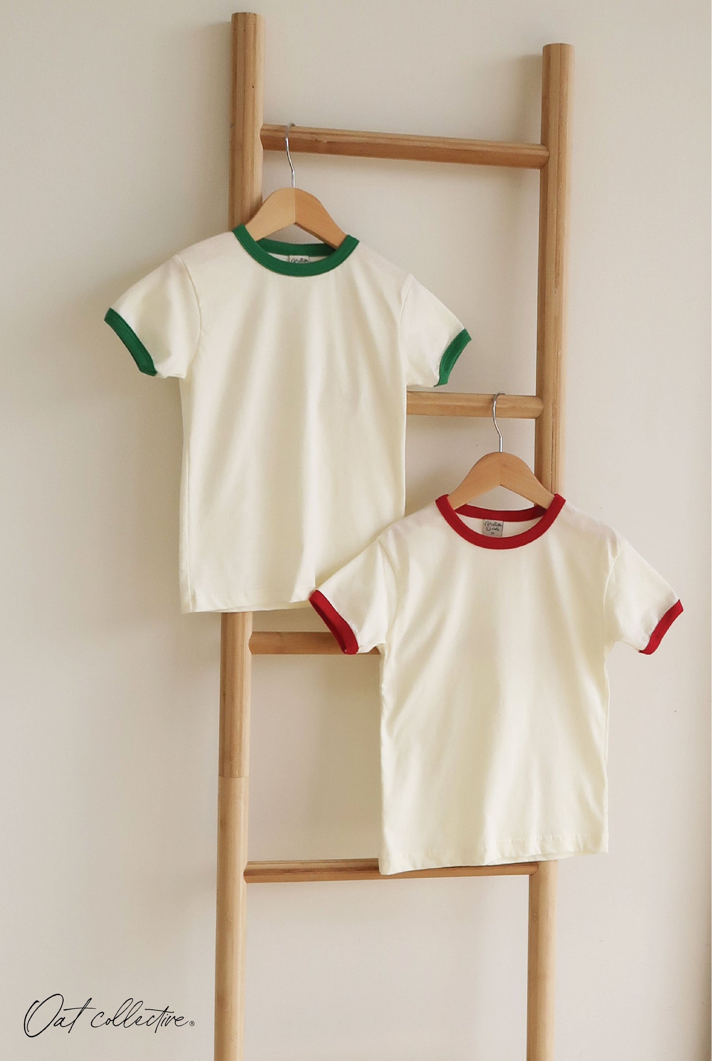 Basic Solid Ringer Toddler Unisex Ringer Top Oat Collective