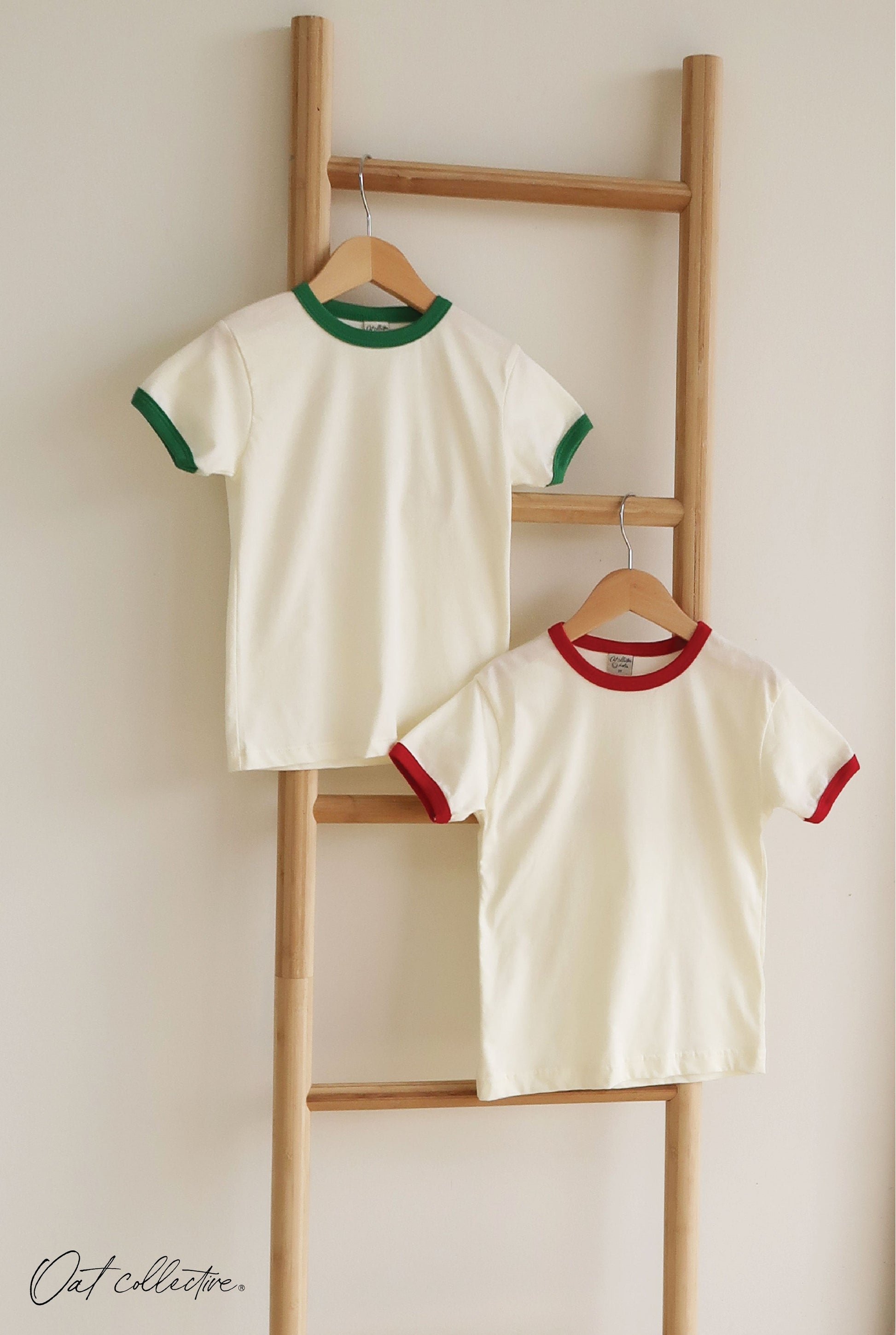 Basic Solid Ringer Toddler Unisex Ringer Top Oat Collective