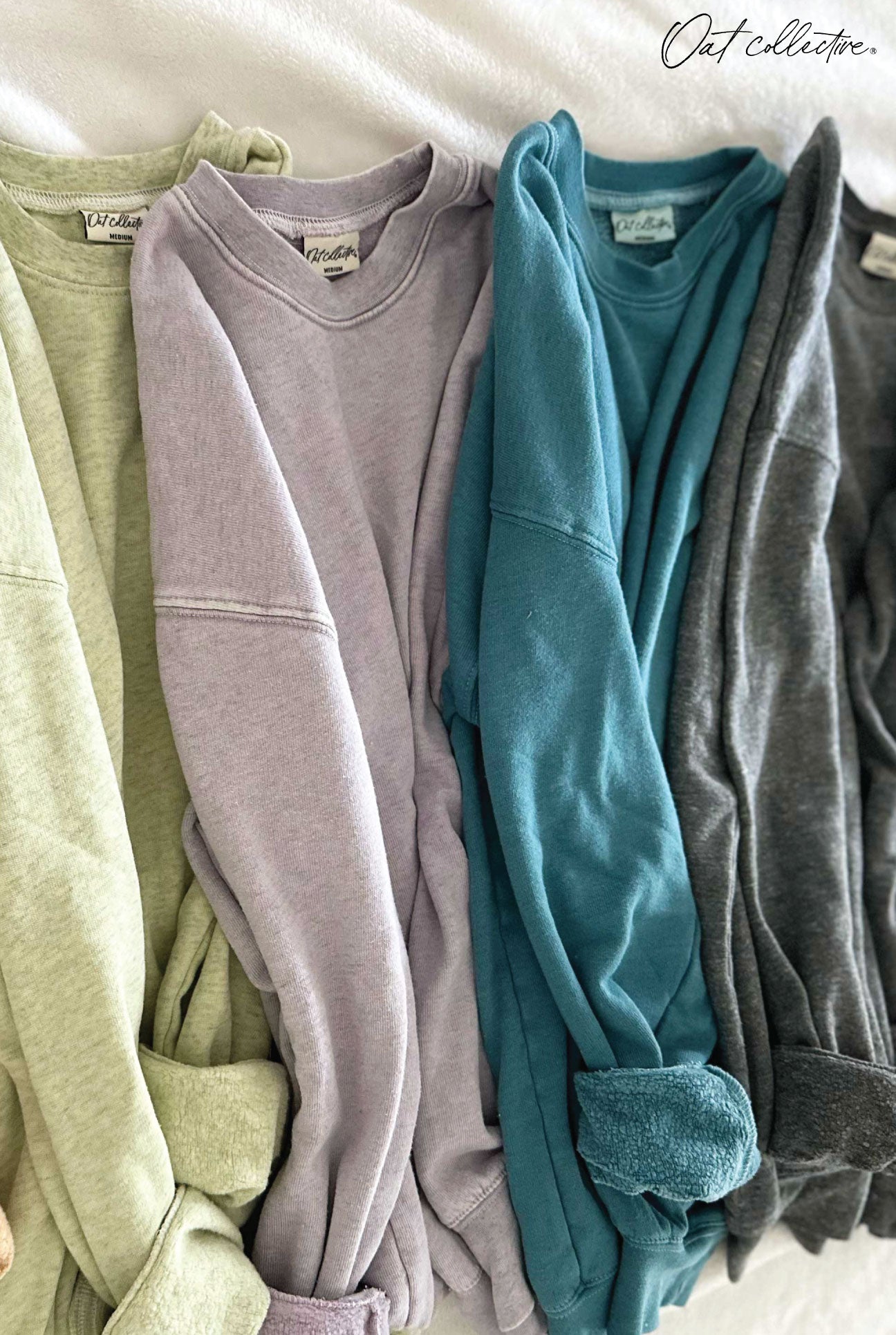 HEATHER MINERAL BASIC Mineral Graphic Sweatshirt Oat Collective