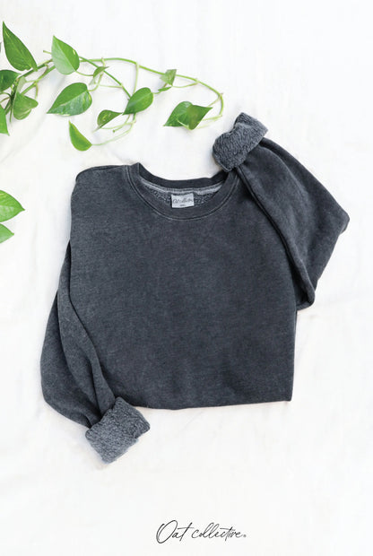 Premium Mineral Washed Sweatshirt Oat Collective
