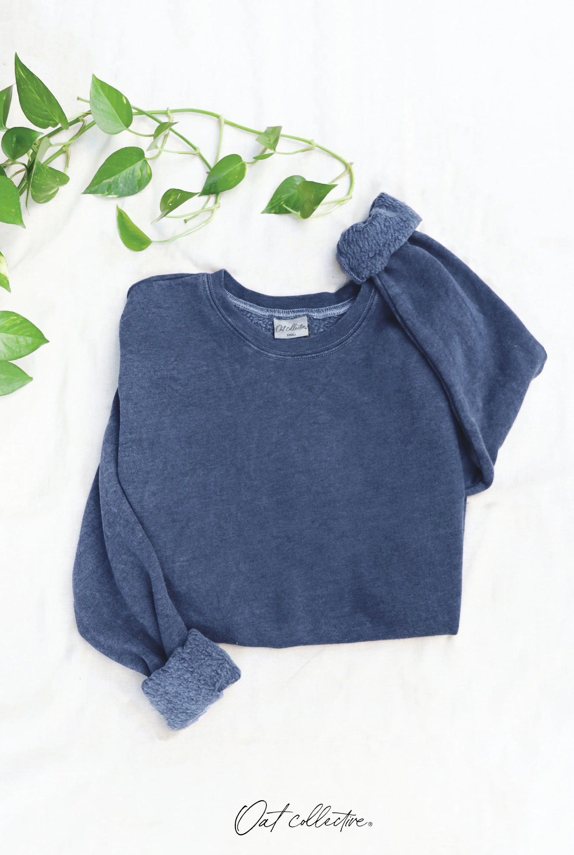 Premium Mineral Washed Sweatshirt Oat Collective