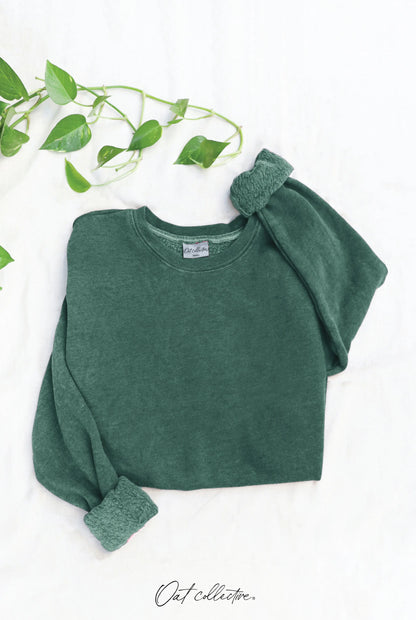 Premium Mineral Washed Sweatshirt Oat Collective