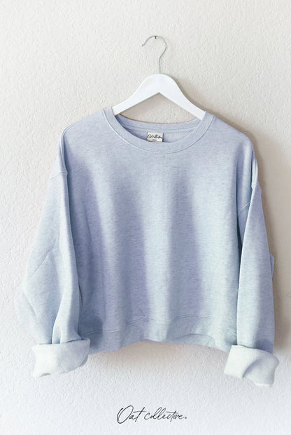 Premium Plush Cropped Sweatshirt Oat Collective
