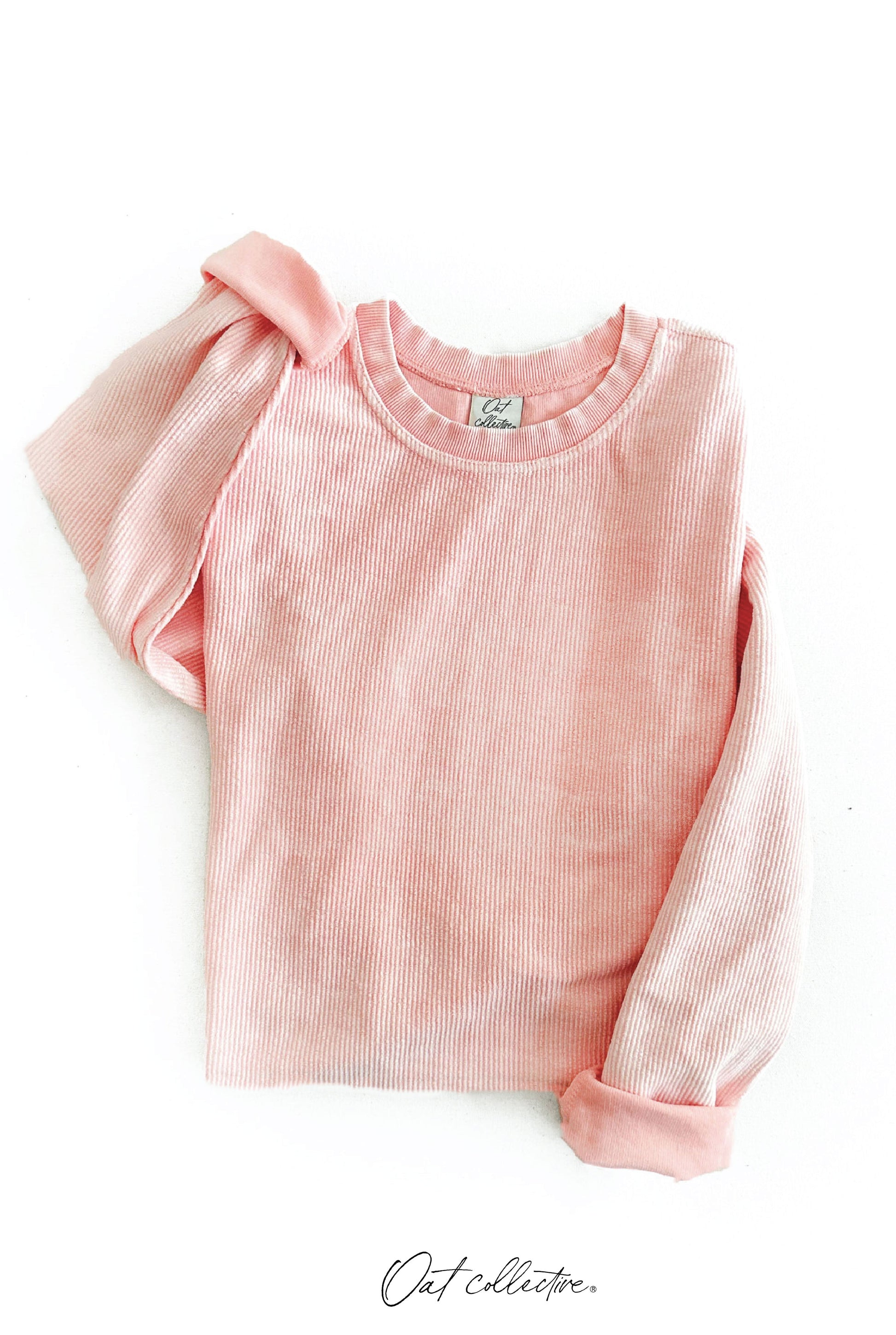 Premium Cotton Mineral Washed Thermal Pullover Oat Collective