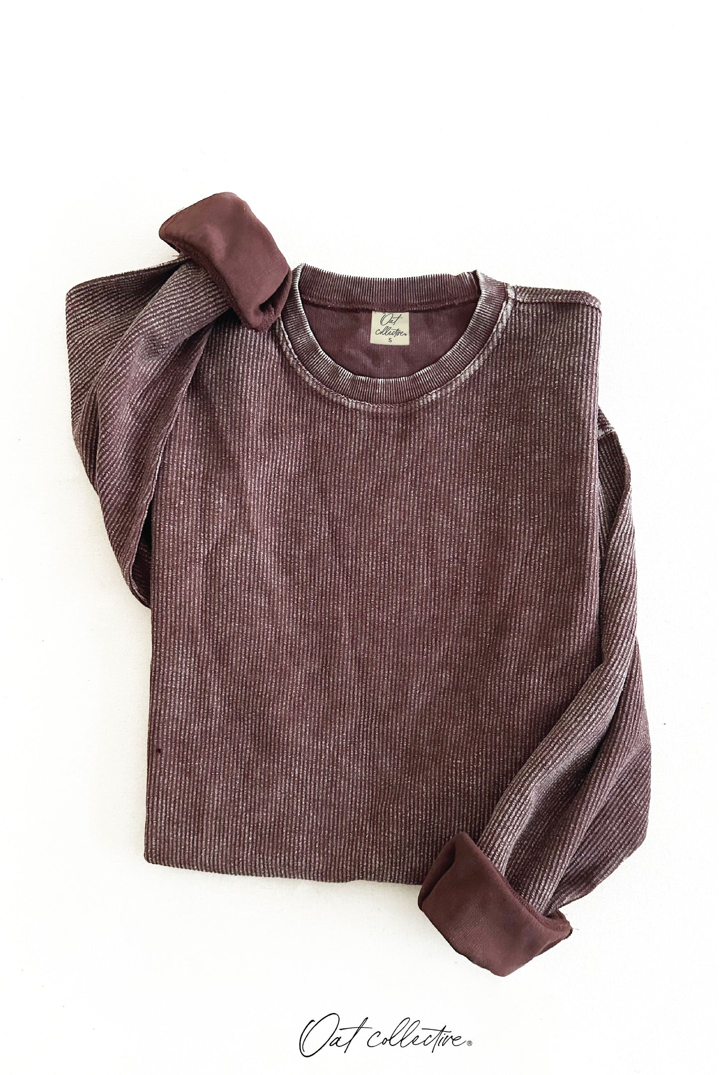 Premium Cotton Mineral Washed Thermal Pullover Oat Collective