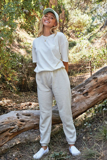 Premium Plush Jogger Pants Oat Collective