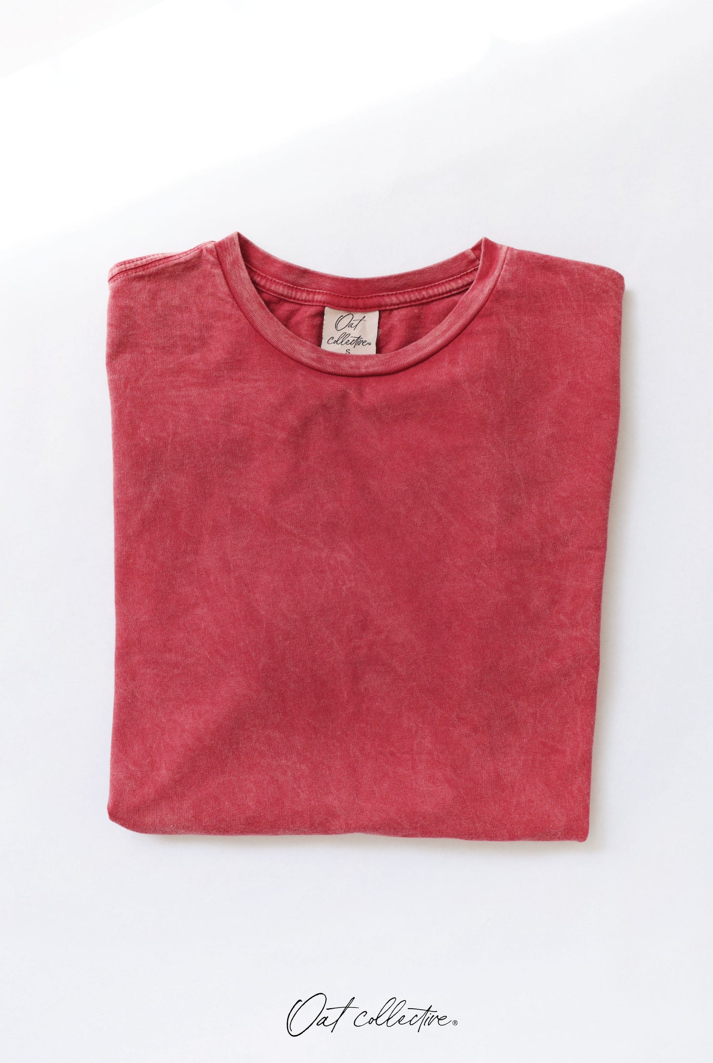 Premium Cotton Mineral Washed Tee Oat Collective