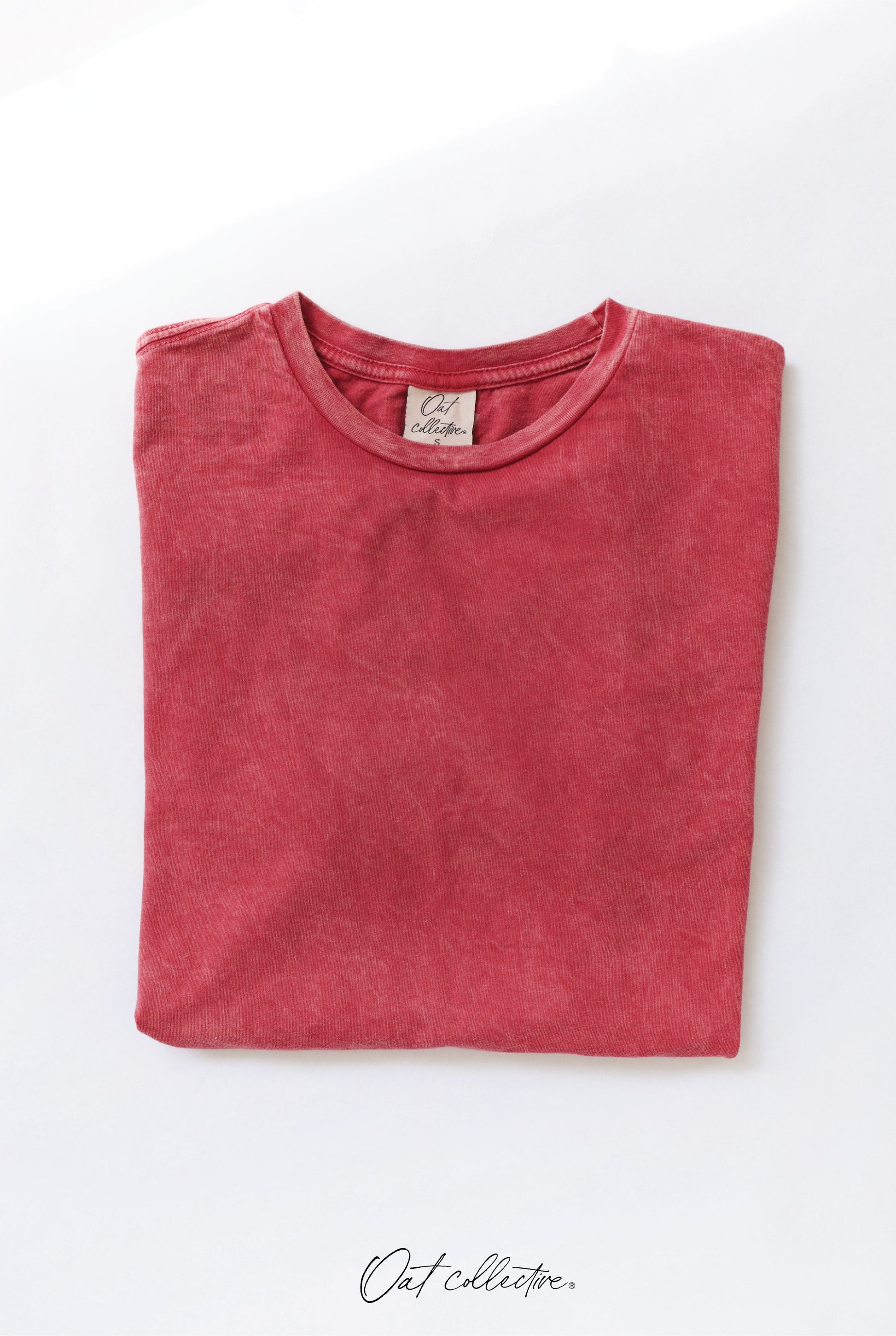Premium Cotton Mineral Washed Tee Oat Collective