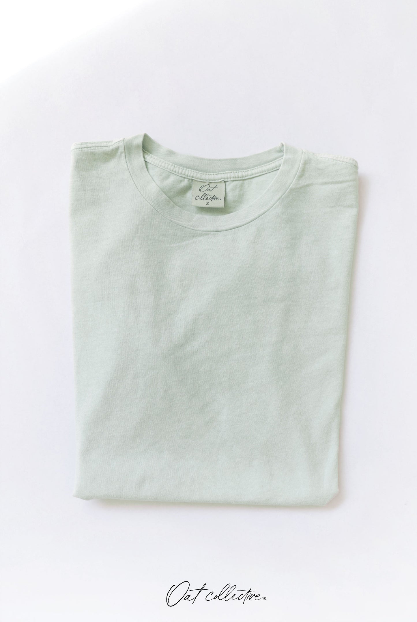 Premium Cotton Mineral Washed Tee Oat Collective