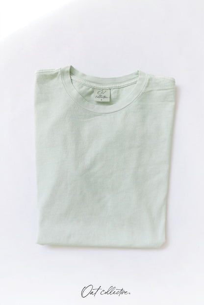 Premium Cotton Mineral Washed Tee Oat Collective