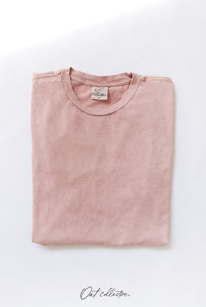 Premium Cotton Mineral Washed Tee Oat Collective