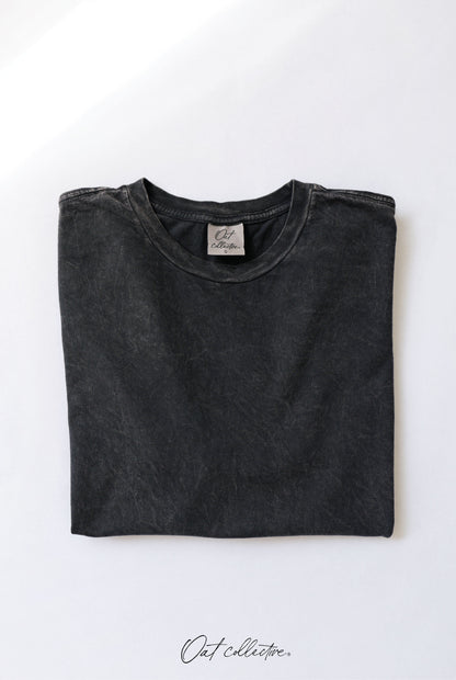 Premium Cotton Mineral Washed Tee Oat Collective