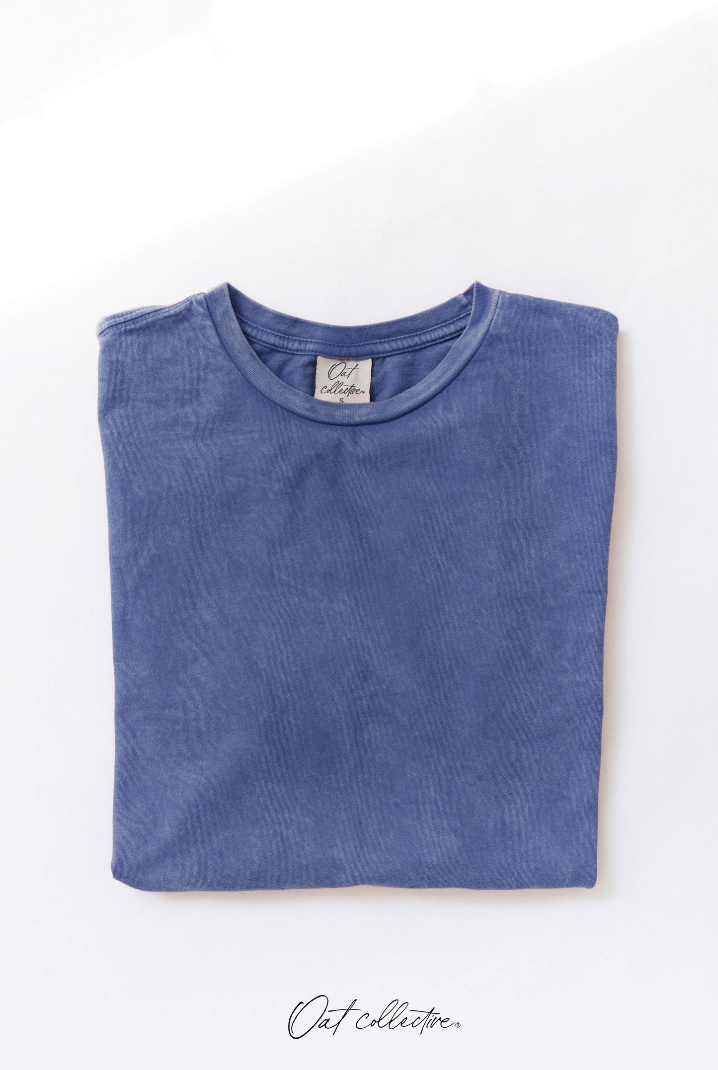 Premium Cotton Mineral Washed Tee Oat Collective