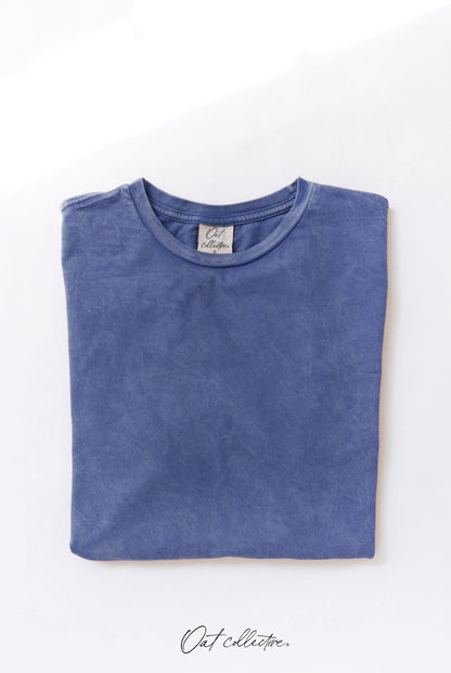 Premium Cotton Mineral Washed Tee Oat Collective