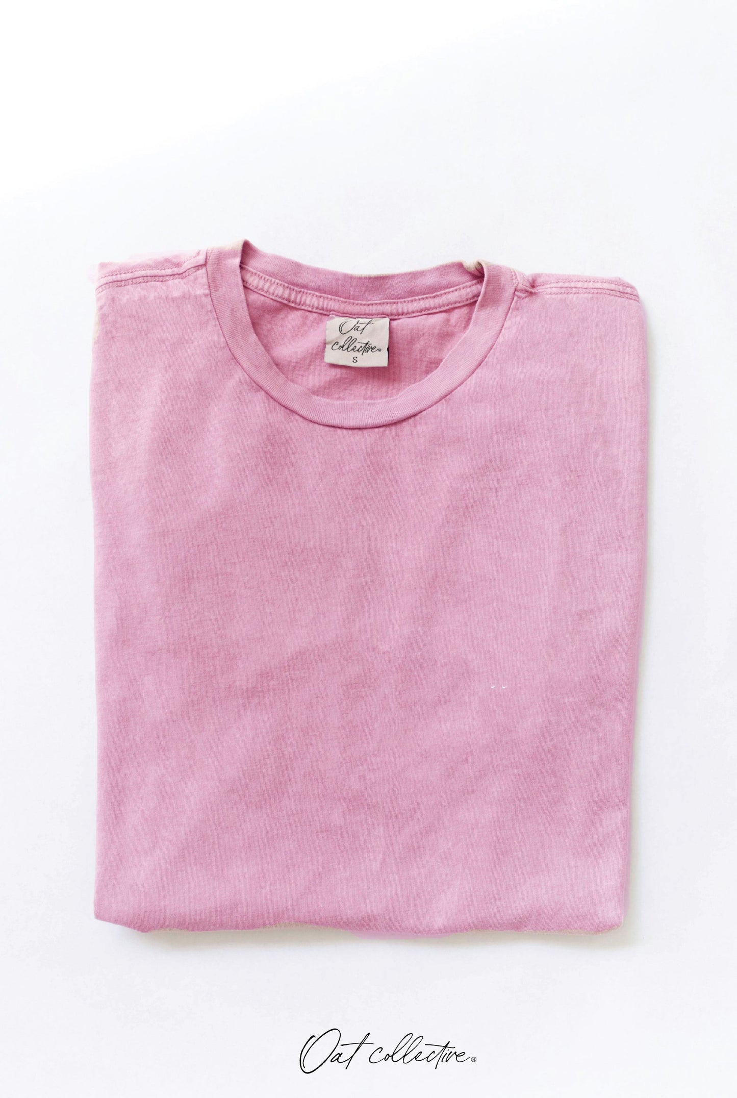 Premium Cotton Mineral Washed Tee Oat Collective
