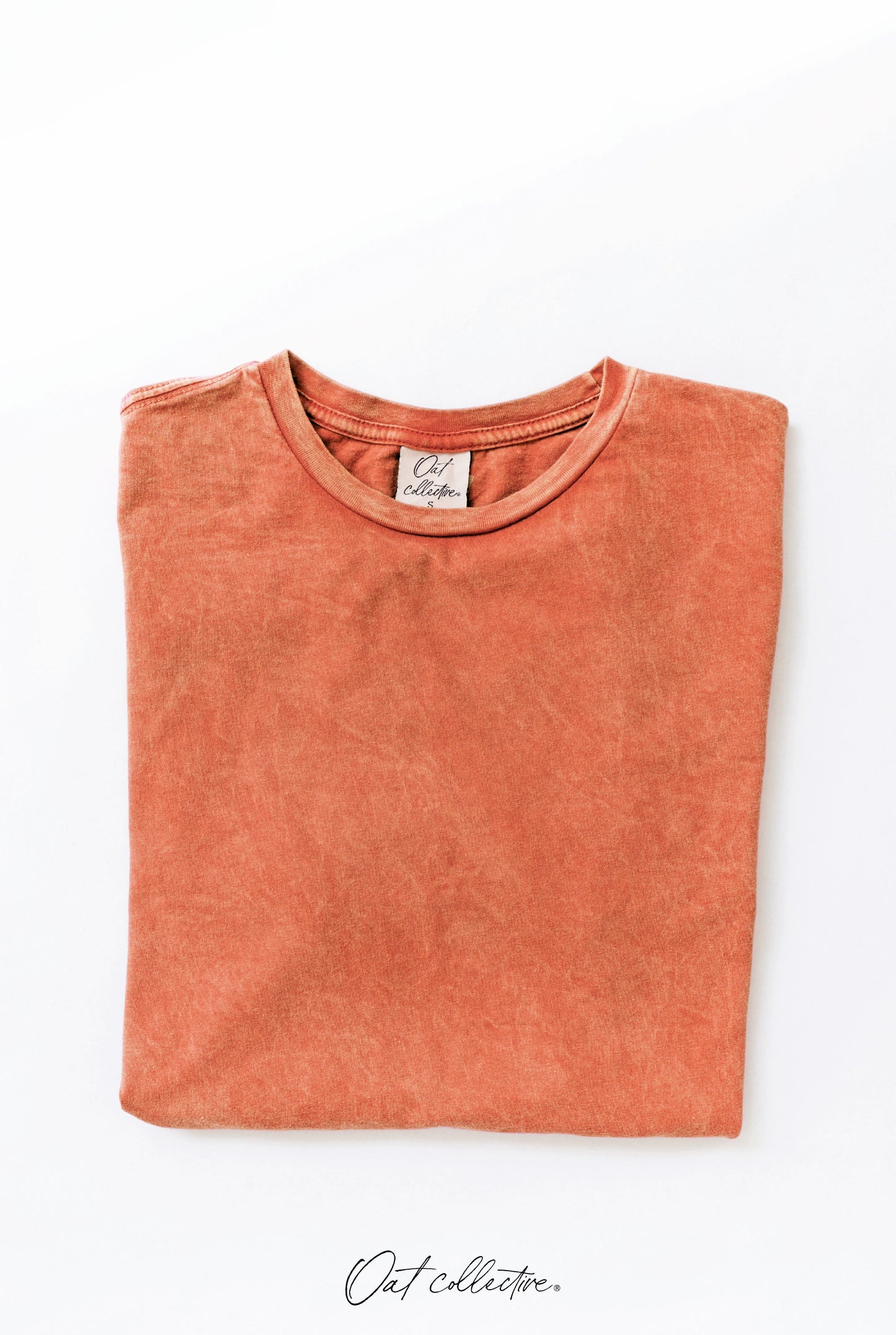 Premium Cotton Mineral Washed Tee Oat Collective
