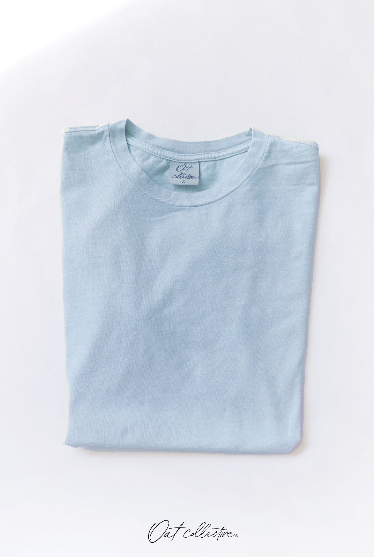 Premium Cotton Mineral Washed Tee Oat Collective