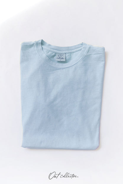 Premium Cotton Mineral Washed Tee Oat Collective