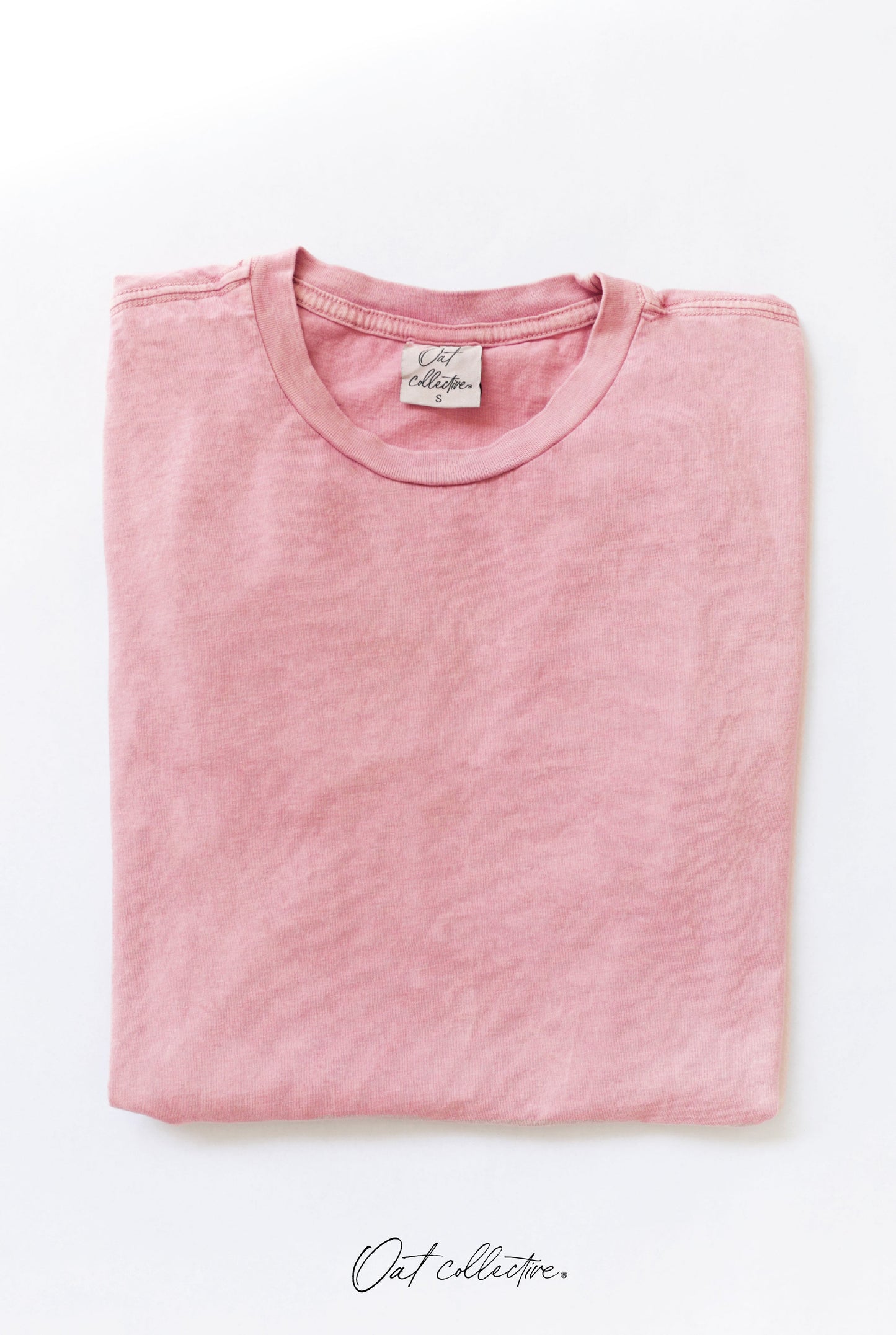 Premium Cotton Mineral Washed Tee Oat Collective