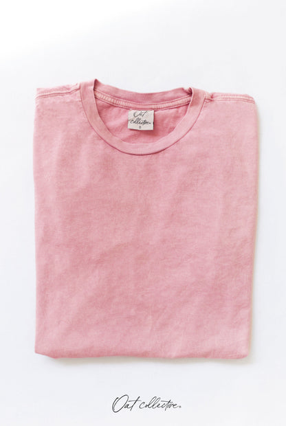 Premium Cotton Mineral Washed Tee Oat Collective