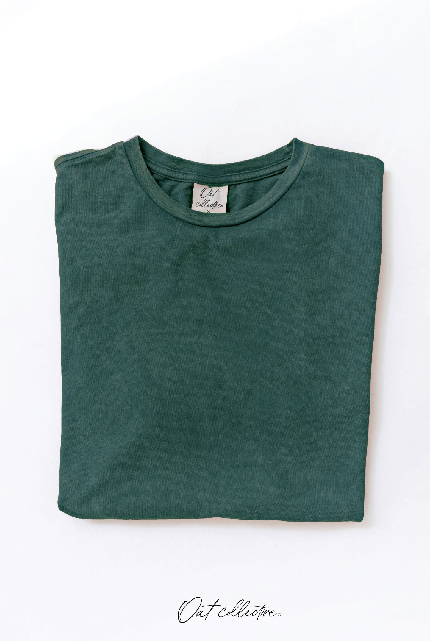 Premium Cotton Mineral Washed Tee Oat Collective