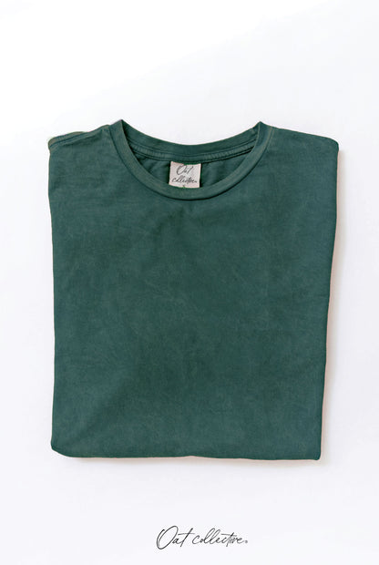 Premium Cotton Mineral Washed Tee Oat Collective