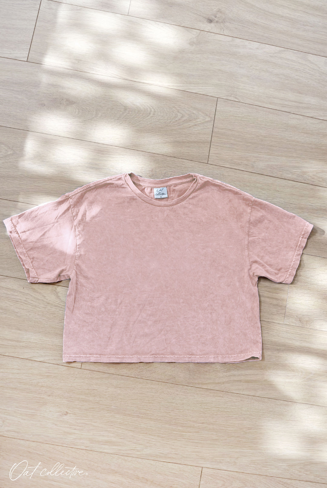 Premium Cotton Cropped Mineral Washed Tee