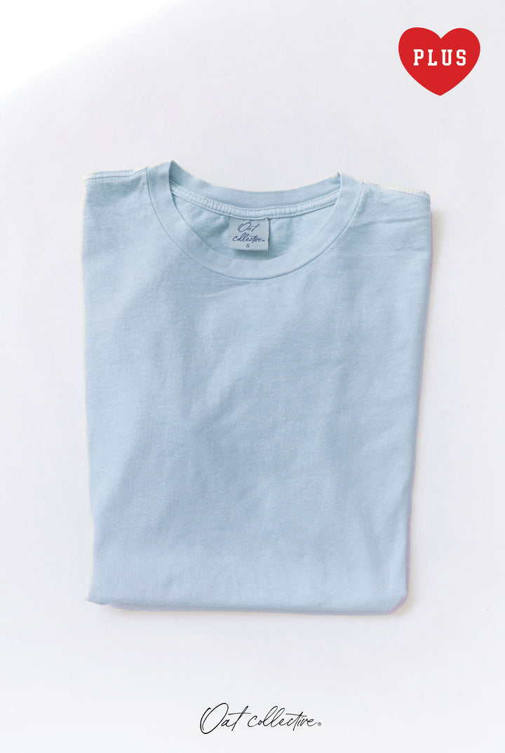 Premium Cotton Plus Size Mineral Washed Tee