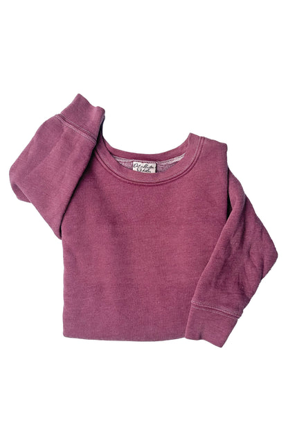 Premium Toddler Mineral Washed Sweatshirt Oat Collective