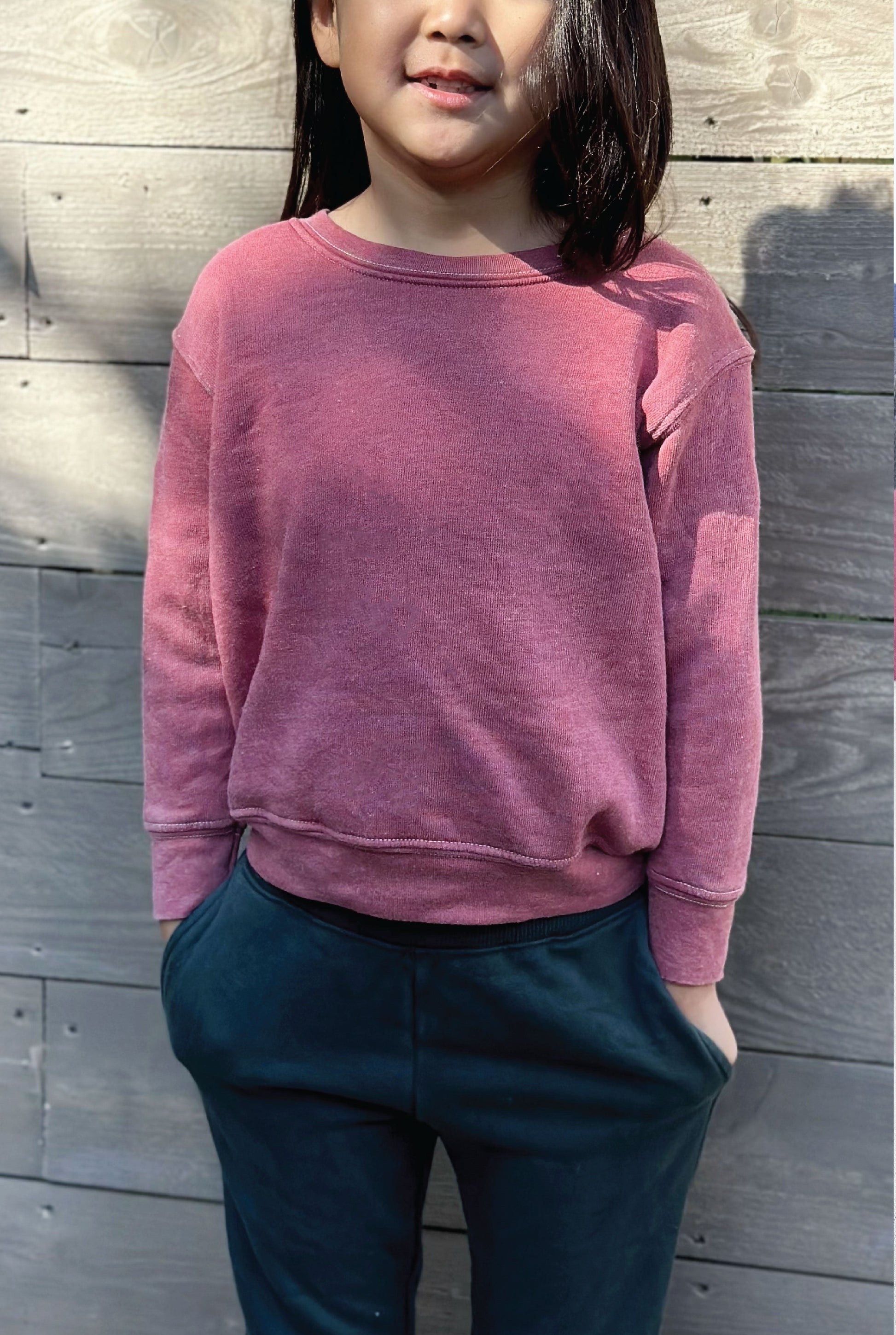 Premium Toddler Mineral Washed Sweatshirt Oat Collective