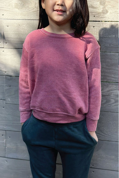 Premium Toddler Mineral Washed Sweatshirt Oat Collective