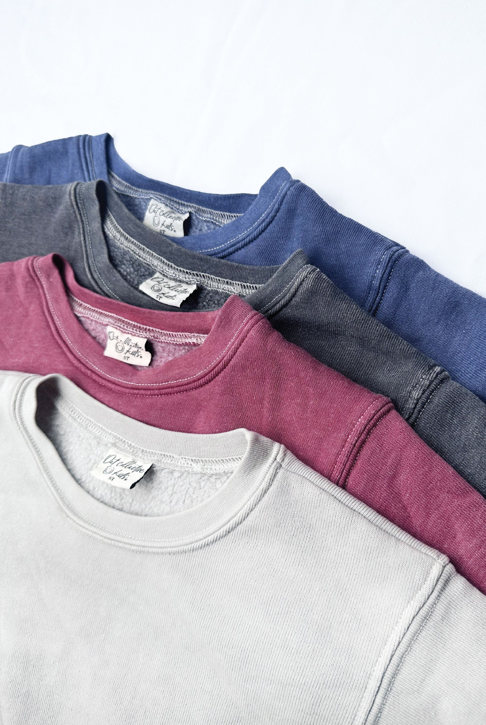 Premium Toddler Mineral Washed Sweatshirt Oat Collective