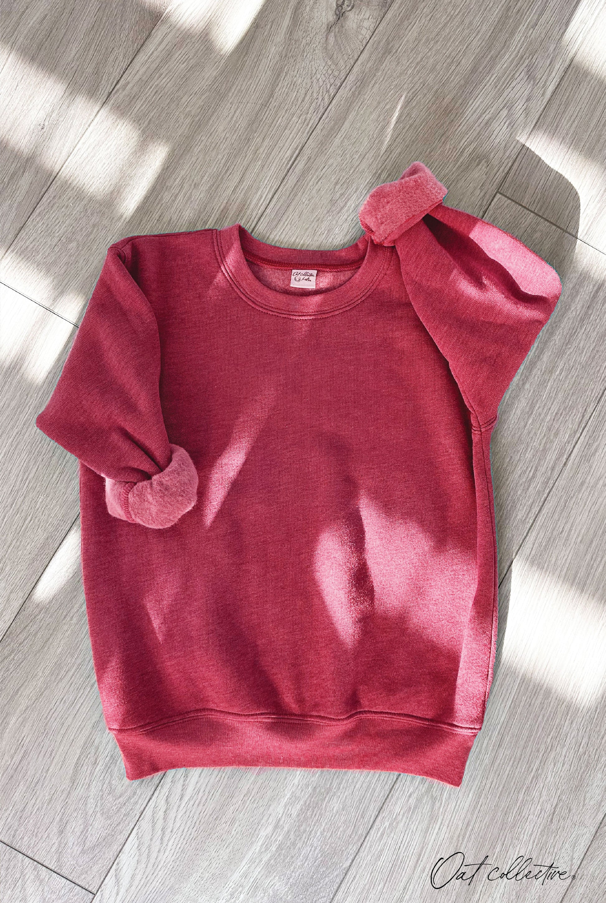 Premium Basic Youth Plush Sweatshirt Oat Collective