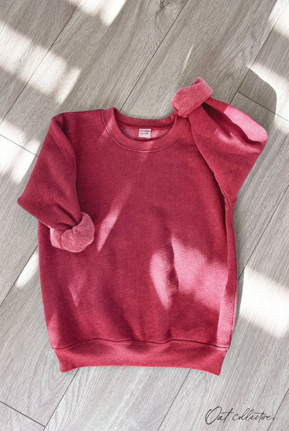 Premium Basic Youth Plush Sweatshirt Oat Collective