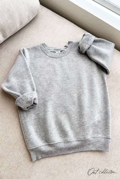 Premium Basic Youth Plush Sweatshirt Oat Collective