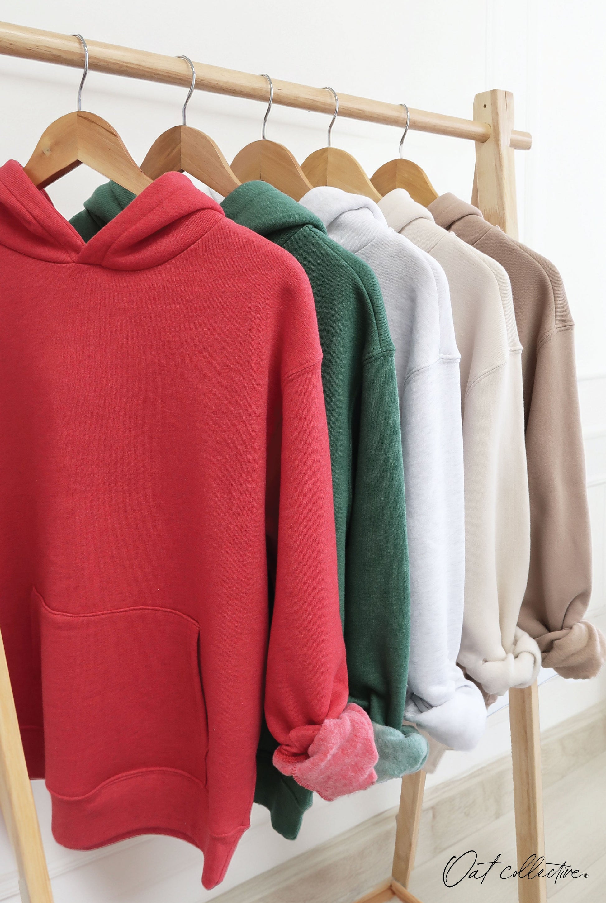 Premium Basic Hoodie Pullover Sweatshirt Oat Collective