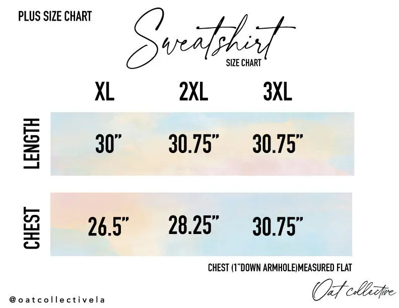 Premium Plush Plus Size Sweatshirt Oat Collective