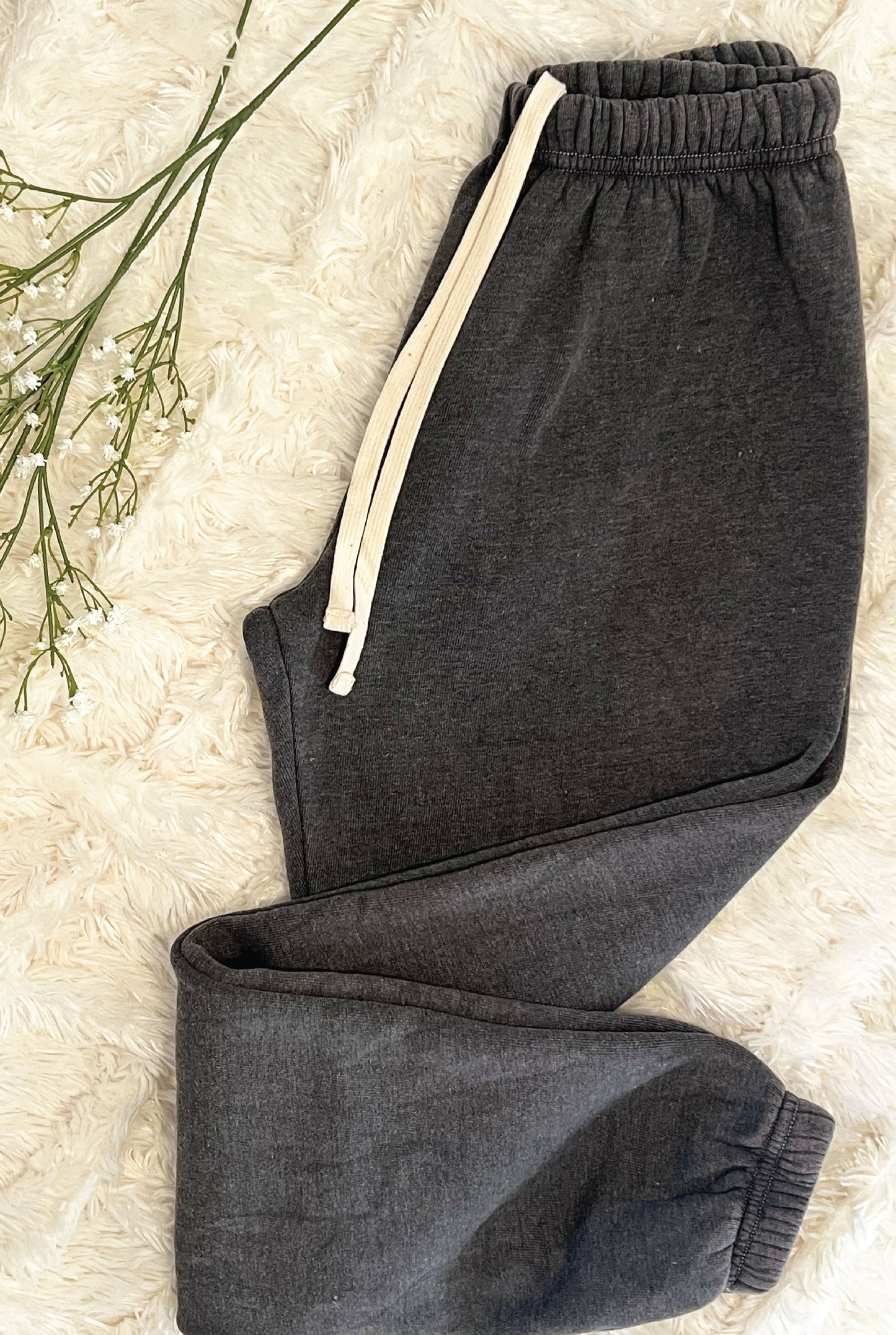 Basic Mineral Solid Sweatpants Oat Collective