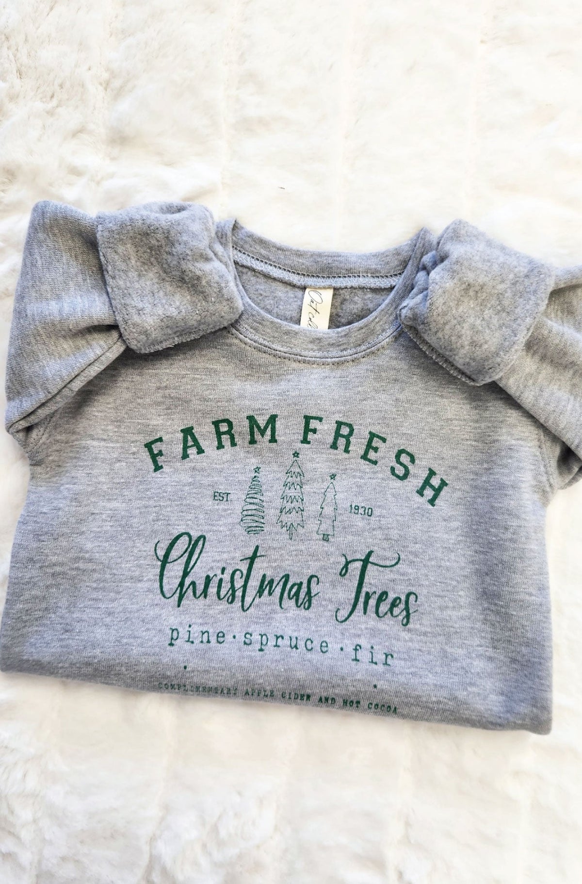 FARM FRESH CHRISTMAS Toddler Graphic Sweatshirt Oat Collective